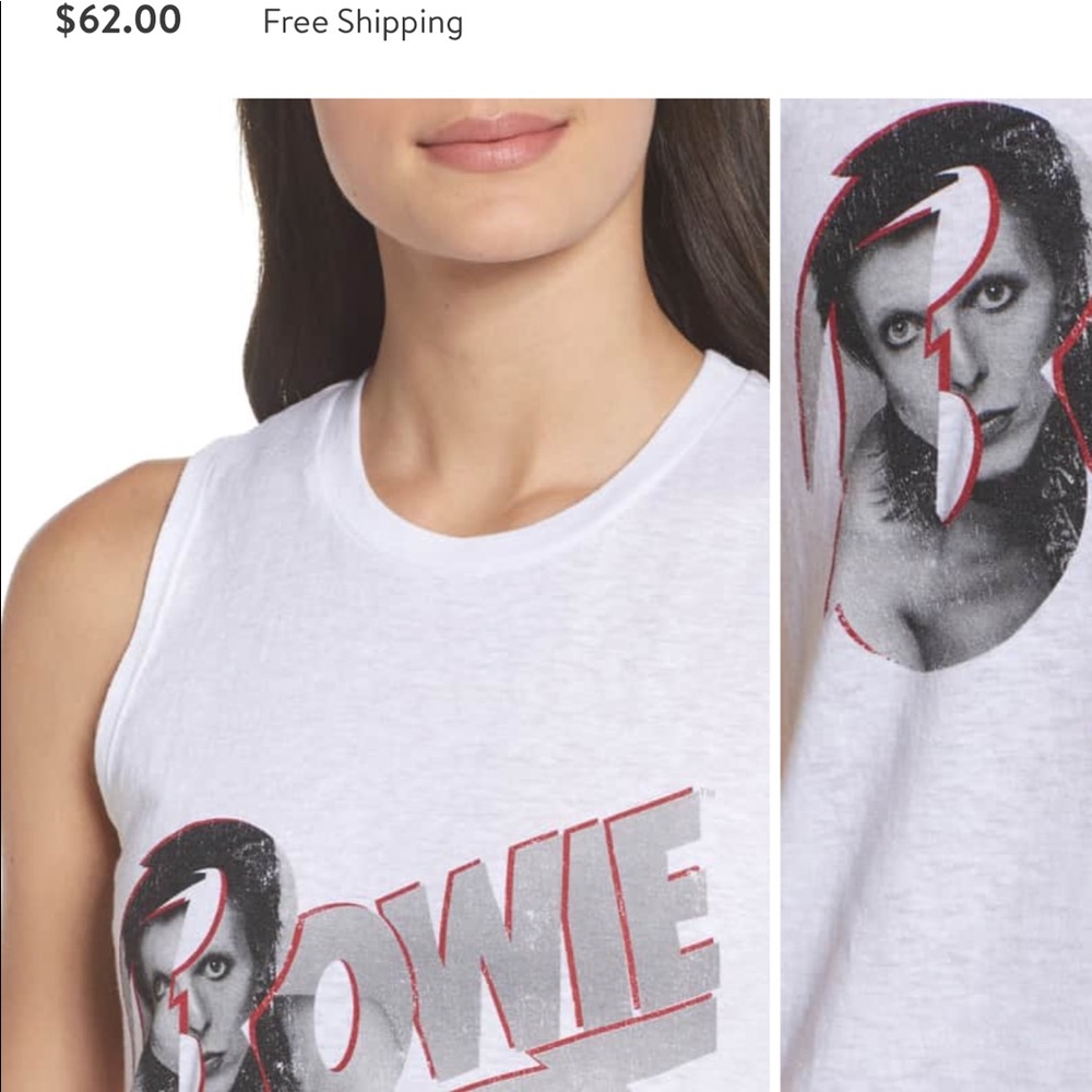 BNWT David Lerner David Bowie Tank - Picture 3 of 6